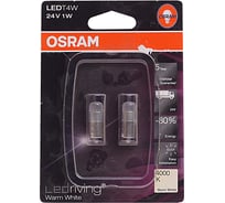 Автолампа Osram T4W BA9s LED WARM 4000K, 2шт 24V ,1,5 3924WW-02B