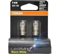 Автолампа OSRAM T4W BA9s LED WARM 4000K 2шт 12V, 1, 5 3850WW-02B