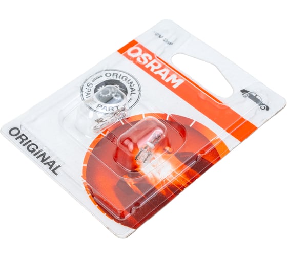 Автолампа OSRAM W2W W2 4.6d 2шт 12V, 1, 10 2722-02B