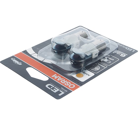 Автолампа OSRAM P21W BAU15s LED STANDART AMBER блистер, 2шт 12V 7459YE-02B