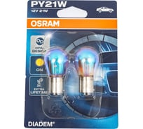 Автолампа OSRAM PY21W BAU15s DIADEM 2шт 12V, 1, 20 7507LDA-02B