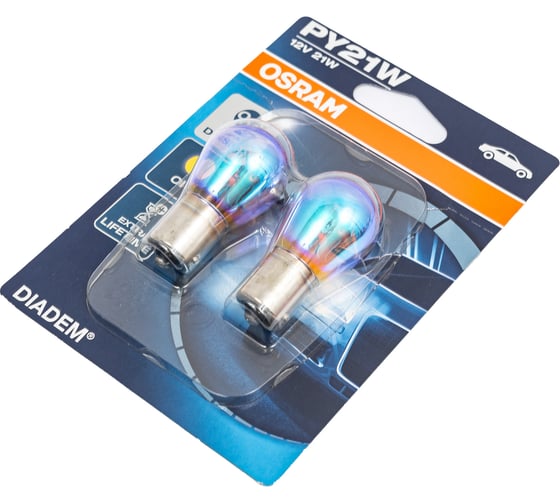 Автолампа OSRAM PY21W BAU15s DIADEM 2шт 12V, 1, 20 7507LDA-02B