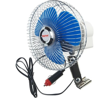 Вентилятор Megapower 16 см, с решеткой, металл, 12 В M-502-12