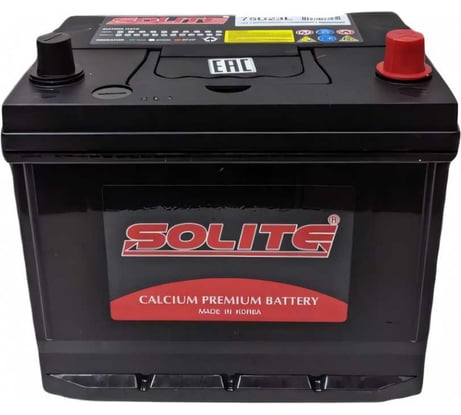 Аккумуляторная батарея SOLITE 6СТ65 230х168х220 мм 75D23L ВН
