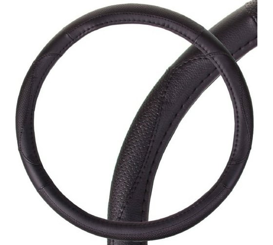 Оплетка SKYWAY Art-2 L черная экокожа S01102355 1