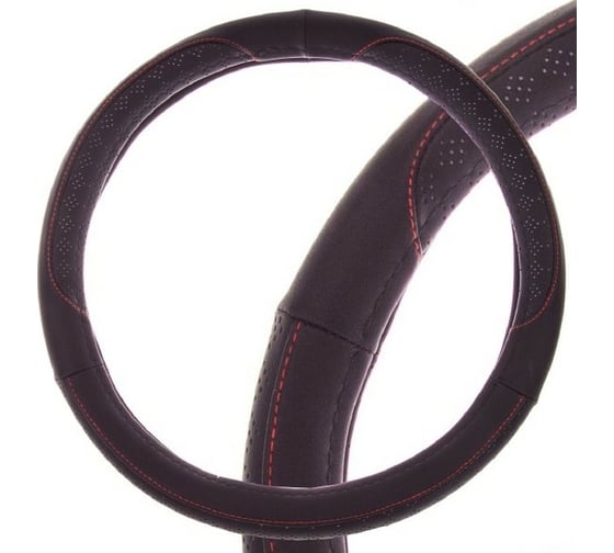 Оплетка SKYWAY Art-3 L черная экокожа S01102349 1