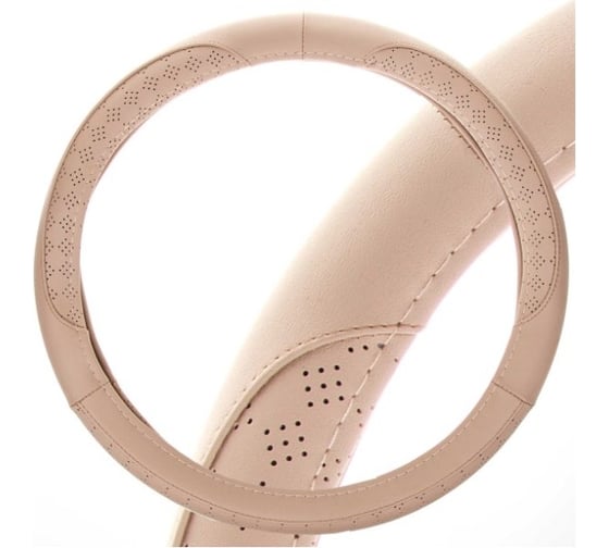 Оплетка SKYWAY Art-3 M бежевая экокожа S01102348 1