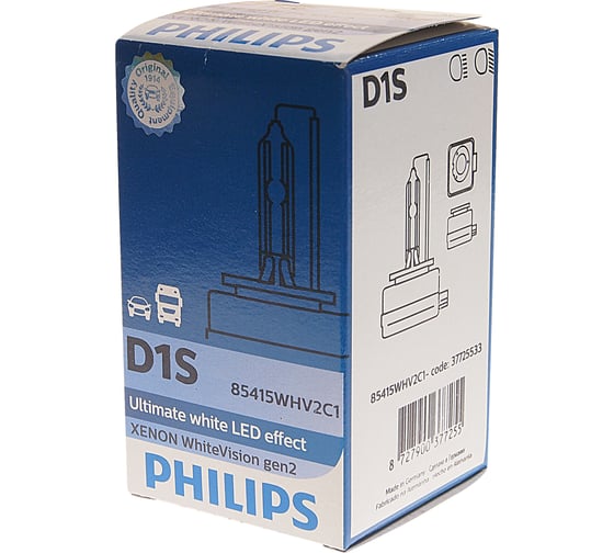 Автолампа PHILIPS D1S 35 PK32d-2 XENON VISION gen2, 5000 К 85V 1,2 85415WHV2C1