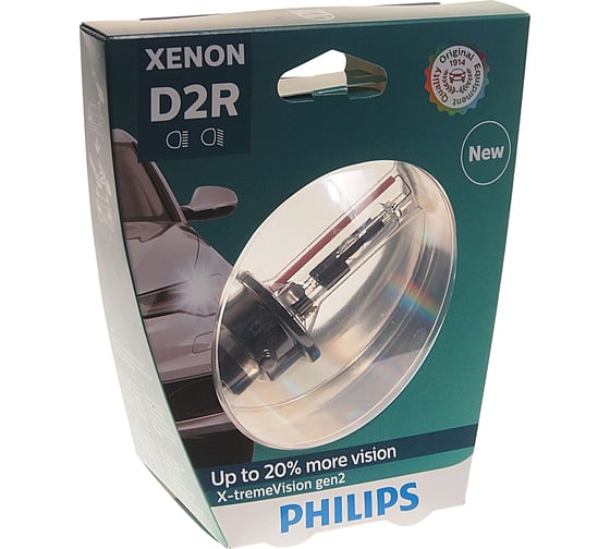 Автолампа PHILIPS D2R 35 P32d-3 XENON X-TREME VISION gen2, 4800K 85V 1,2 85126XV2S1