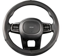 Оплетка SKYWAY Art-6 M черная экокожа S01102046