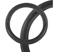 Оплетка SKYWAY Art-7 M черная экокожа S01102048
