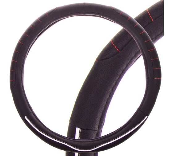 Оплетка SKYWAY Combo-1 M черно/белая экокожа S01102318