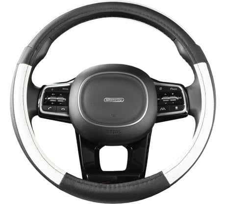 Оплетка SKYWAY Combo-3 M Черно/белая экокожа S01102358