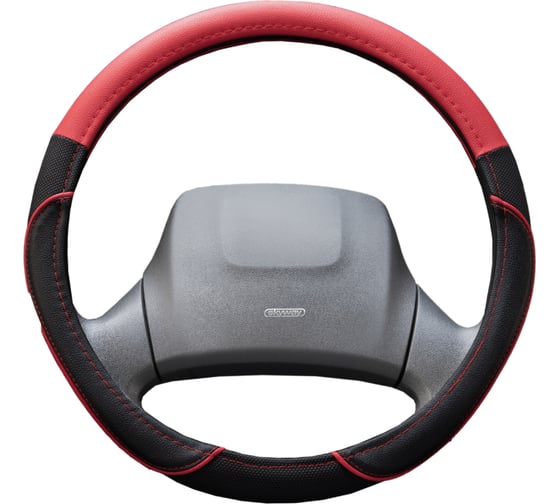 Оплетка SKYWAY Combo-4 L Черно/Красная экокожа S01102399 1