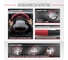 Оплетка SKYWAY Combo-4 L Черно/Красная экокожа S01102399 4