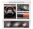 Оплетка SKYWAY Combo-4 L Черно/Оранжевая экокожа S01102396 4