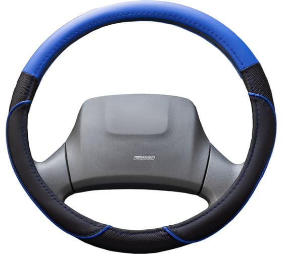 Оплетка SKYWAY Combo-4 L Черно/Синяя экокожа S01102395 1
