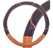 Оплетка SKYWAY Combo-4 M Черно/Оранжевая экокожа S01102391