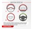 Оплетка SKYWAY Combo-4 M Черно/Зеленая экокожа S01102393 6