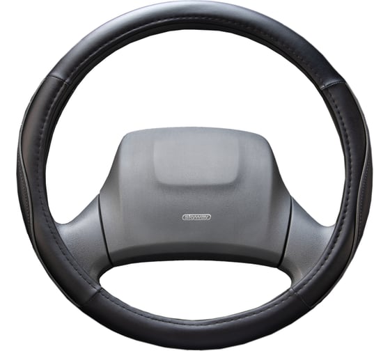 Оплетка SKYWAY Combo-7 L Черно/серая экокожа S01102303