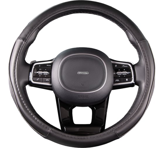 Оплетка SKYWAY Combo-7 M Черно/серая экокожа S01102299 1