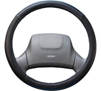 Оплетка SKYWAY Combo-8 L Черно/синяя экокожа S01102311