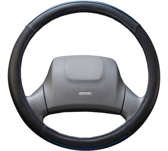 Оплетка SKYWAY Combo-8 L Черно/синяя экокожа S01102311 1