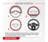 Оплетка SKYWAY Combo-8 M Черно/синяя экокожа S01102308 6