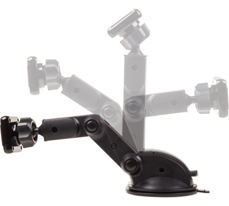 Магнитный держатель телефона на присоске SKYWAY жесткая ножка, черный S00301032