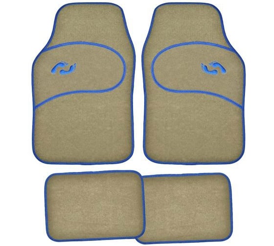 Коврик для салона SKYWAY Arctic-2 4пр. текстильный, бежевый S01702012 1