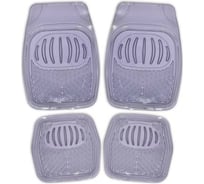 Коврик для салона SKYWAY Rain-1 4пр. ванночка, виниловый, серый, прозрачный S01702022
