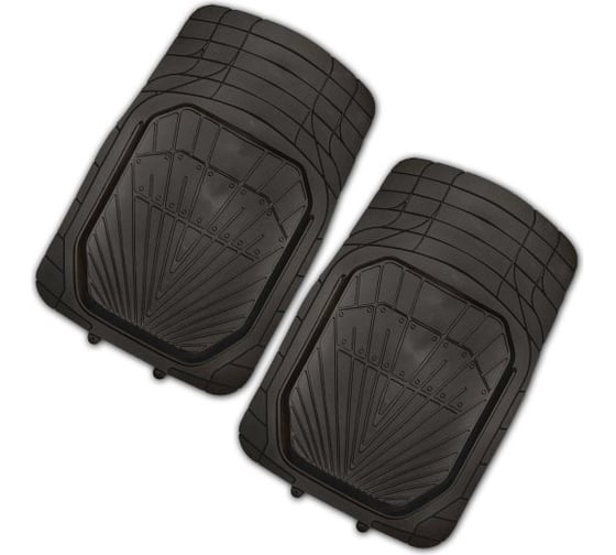 Коврик для салона SKYWAY Rain-3 2пр. ванночка, полиуретановый, черный S01701022