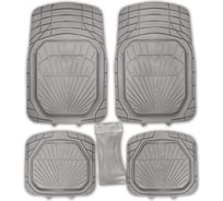 Коврик для салона SKYWAY Rain-3 5пр. ванночка, полиуретановый, серый S01702052