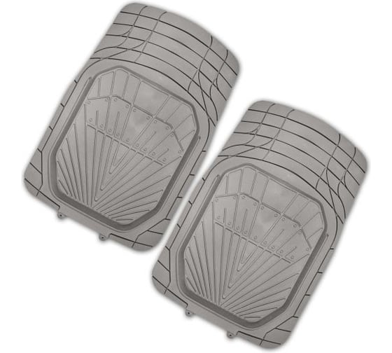 Коврик для салона SKYWAY Rain-3 2пр. ванночка, полиуретановый, серый S01701019