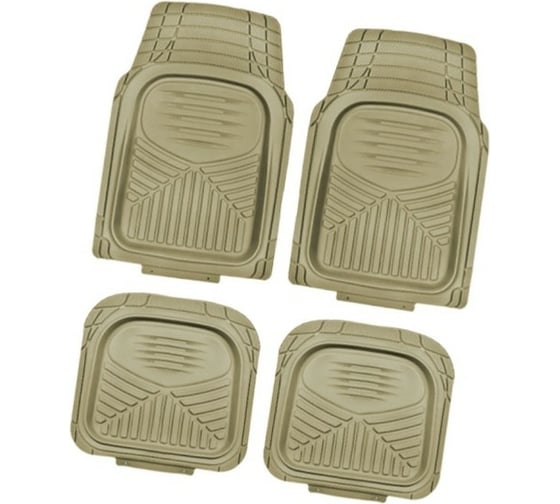 Коврик для салона SKYWAY Rain-7 4пр. полиуретановый, бежевый S01702078 1