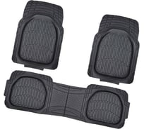 Коврик для салона SKYWAY Rain-6 3пр. ванночка, полиуретановый, черный S01702073