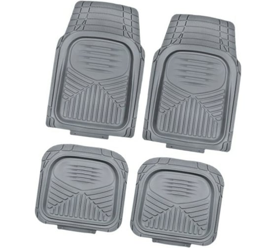 Коврик для салона SKYWAY Rain-7 4пр. полиуретановый, серый S01702077 1