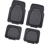 Коврик для салона SKYWAY Rain-6 4пр. ванночка, полиуретановый, черный S01702070