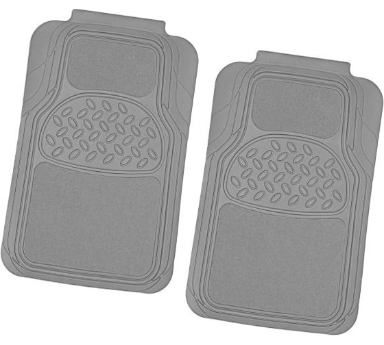 Полиуретановый коврик для салона с ковролин. вставками SKYWAY Snow-1 2пр. серый TS3388P-2F GY/S01701001 1