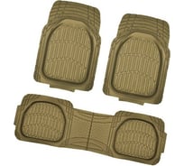 Коврик для салона SKYWAY Rain-6 3пр. ванночка, полиуретановый, бежевый S01702075