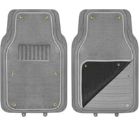 Полиуретановый коврик для салона со съемным ковролином SKYWAY Cold-1 2пр. серый S01701024