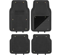 Полиуретановый коврик для салона со съемным ковролином SKYWAY Cold-1 4пр. черный S01702028