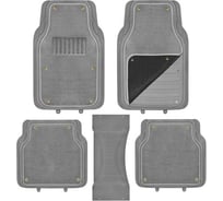 Полиуретановый коврик для салона со съемным ковролином SKYWAY Cold-1 5пр. серый S01702063