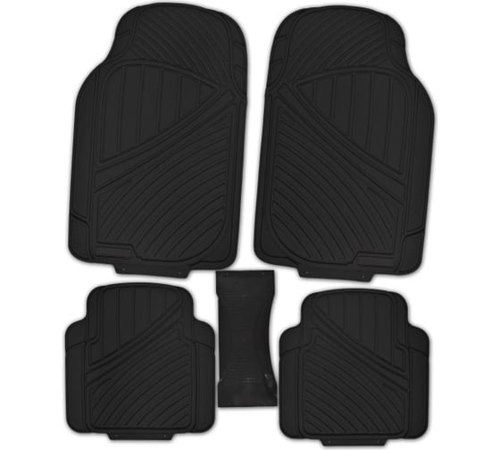 Коврик для салона SKYWAY Hot-4 5пр. полиуретановый, черный S01702068 1