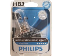 Автолампа PHILIPS HB3,9005 65 P20d+60 VISION 4300K 12V ,1,10 9005WHVB1