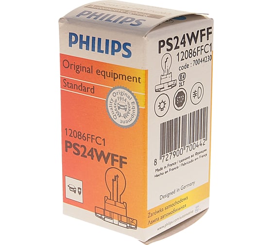 Автолампа PHILIPS PS24W PG20,3 HALOGEN 12V 1,15 12086FFC1