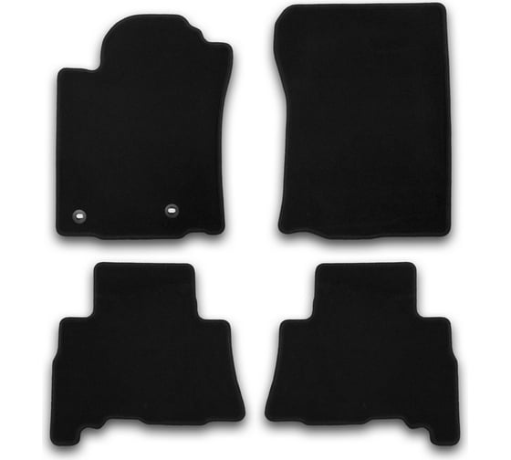 Коврики в салон KLEVER Econom TOYOTA Land Cruiser 150, 5 мест, 2013-2015, 2015-, 4 шт. KVR01482901200k