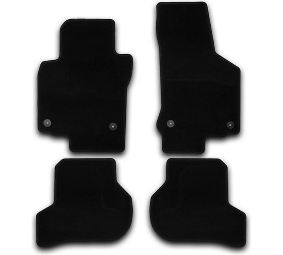 Коврики в салон KLEVER Econom VOLKSWAGEN Golf VI 2009-2015, хб., 4 шт. KLEVER01512601200k 1