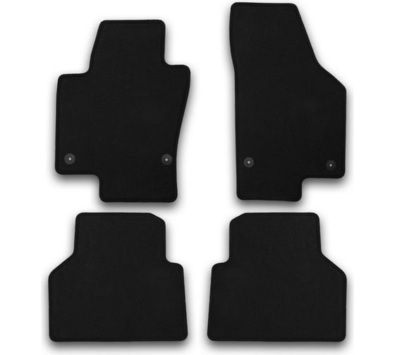 Коврики в салон KLEVER Econom VOLKSWAGEN Tiguan, 2007-2016, кросс., 4 шт. KLEVER01512101200k 1