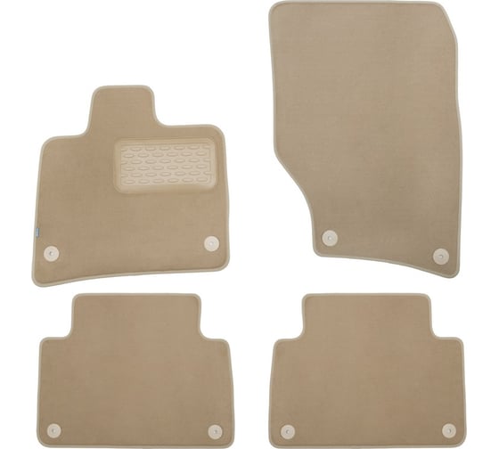 Коврики в салон KLEVER Premium AUDI Q7 АКПП 2010-2015, внед., 4 шт., бежевые KLEVER04041622112kh